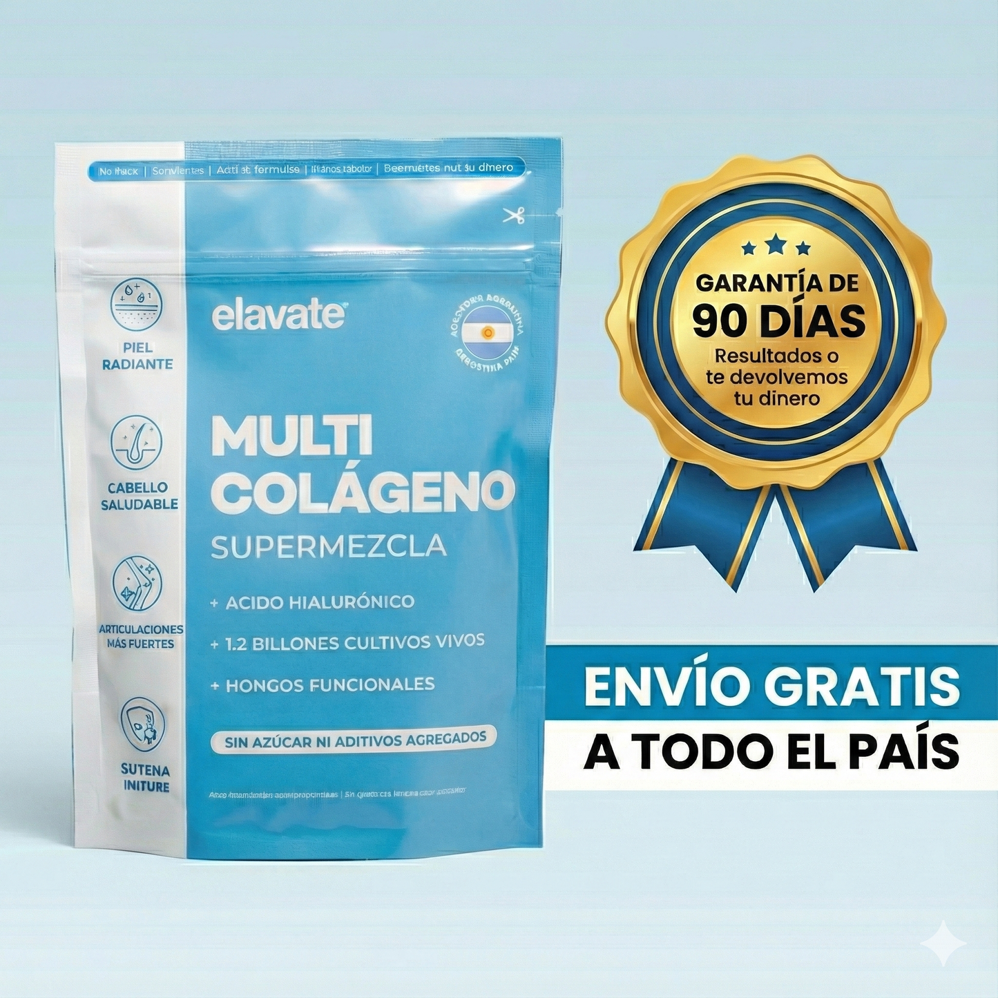 Elevate™: Colágeno Hidrolizado con Vitamina C y Acido hiarulonico ✨