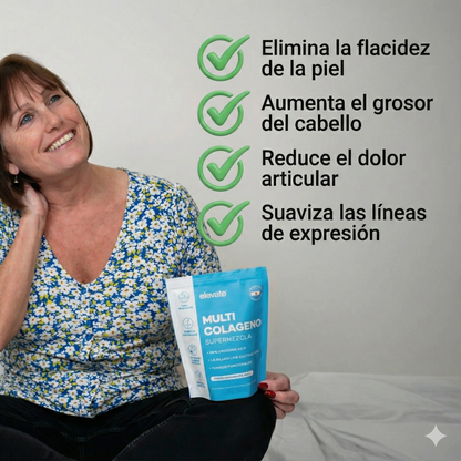 Elevate™: Colágeno Hidrolizado con Vitamina C y Acido hiarulonico ✨