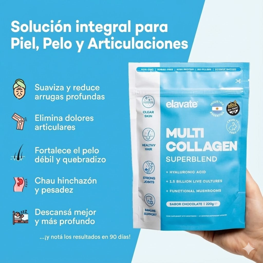 Elevate™: Colágeno Hidrolizado con Vitamina C y Acido hiarulonico ✨
